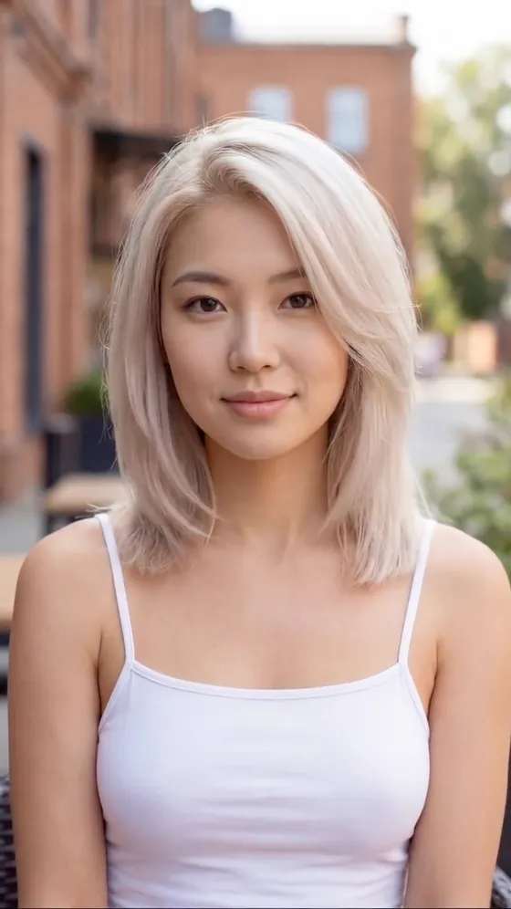 ทรงผมและสีผม: after