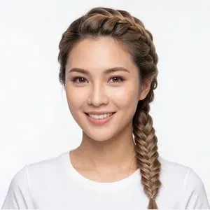 เปียฟิชเทลสไตล์ฝรั่งเศส